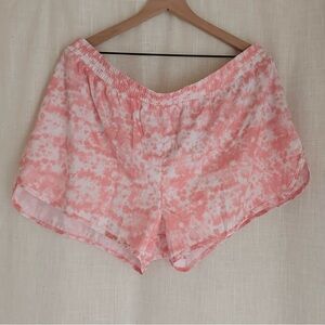 dip Pink Tie-Dye Athletic Shorts
